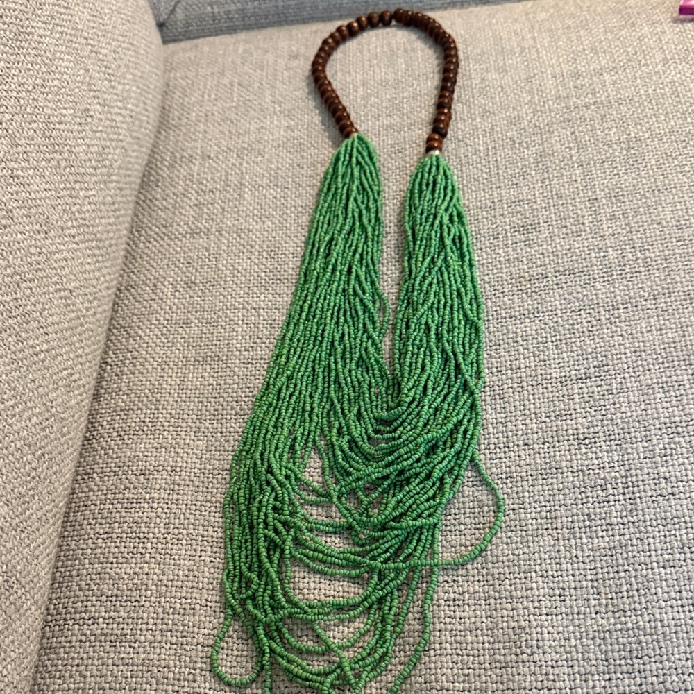 Green Beaded Necklace